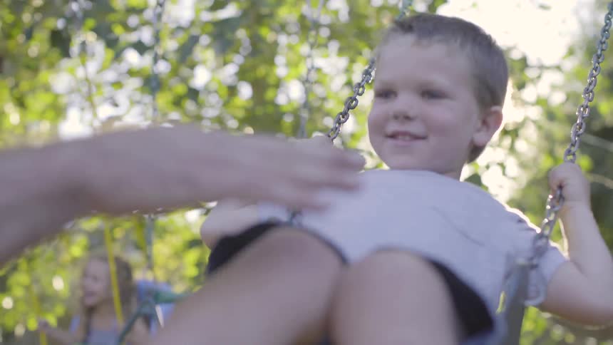 Kids Playing In Backyard