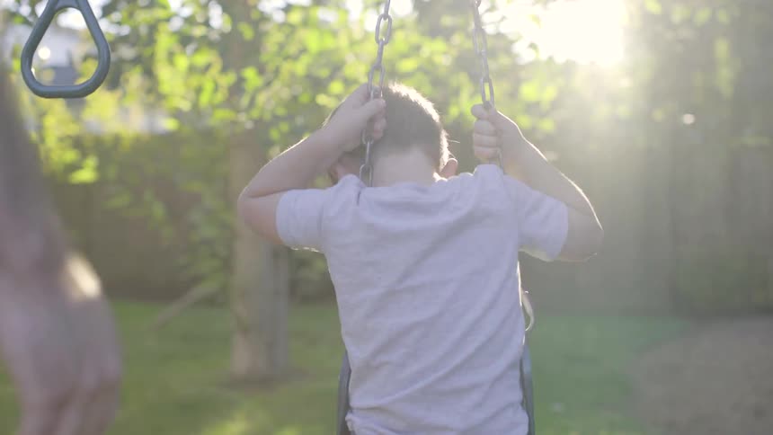 Kids Playing In Backyard