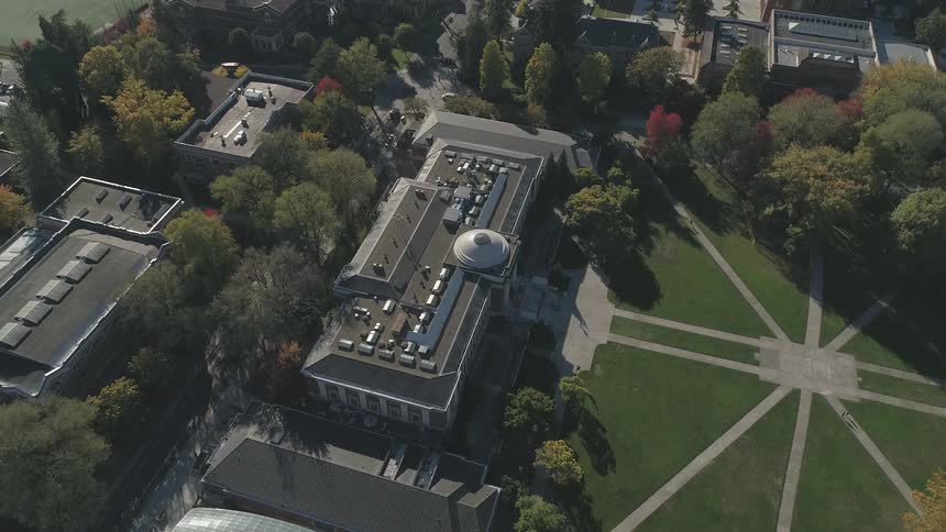 A college campus in the middle of a city