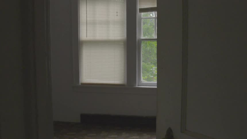 The window is closed in a room