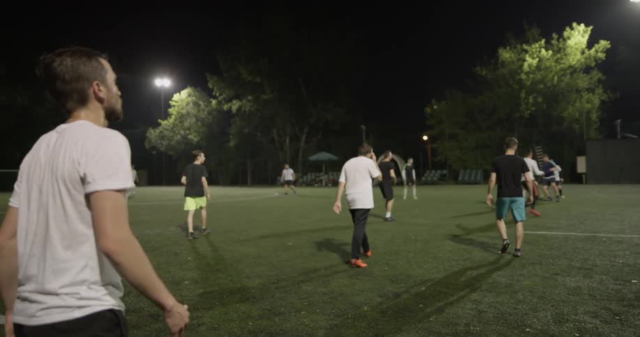 Soccer Game At Night