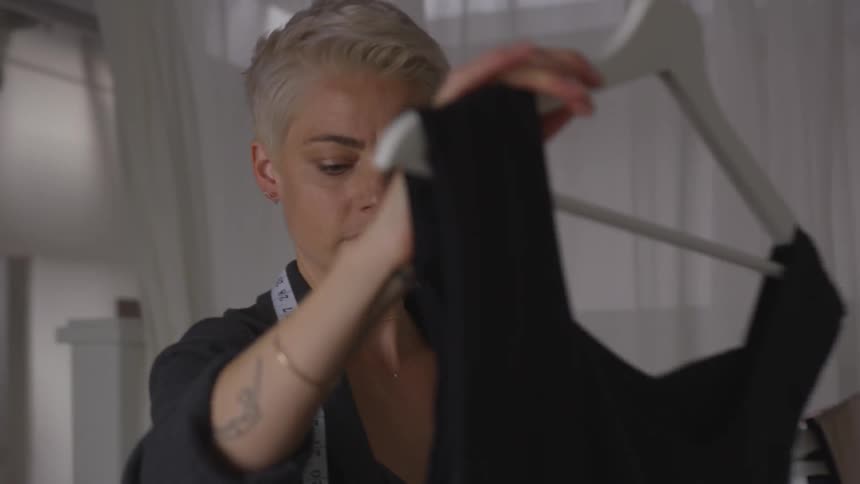 Fashion Designer In Studio