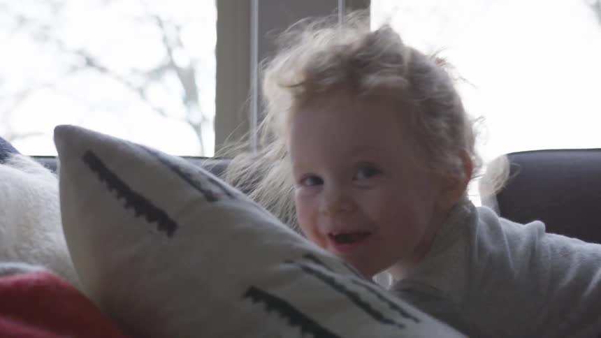 Father And Daughter Playing At Home