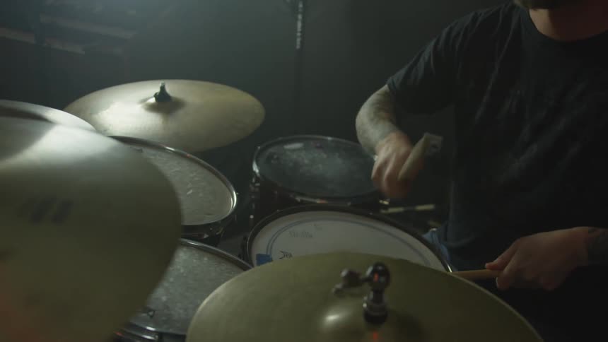 Friends Playing Instruments In Studio