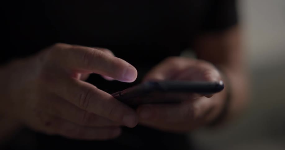 Swiping through a touchscreen phone