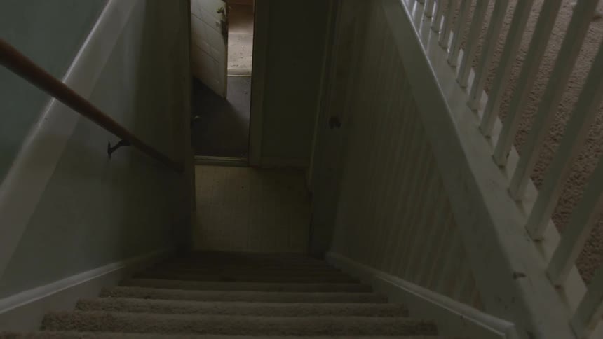 Creepy Girl In Abandoned House