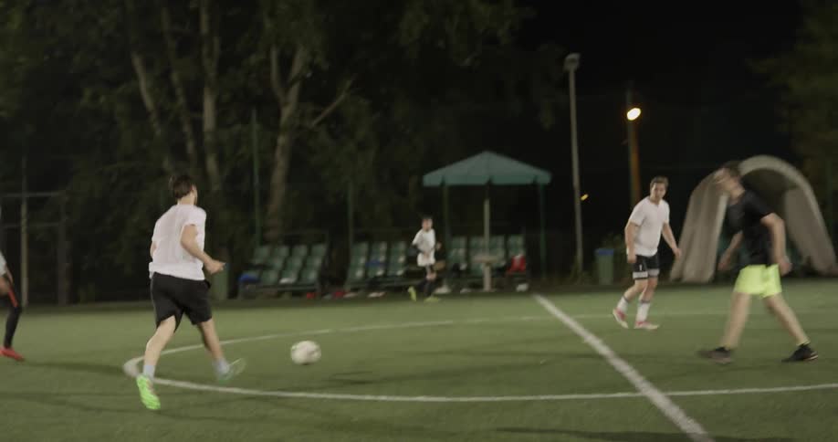 Soccer Game At Night