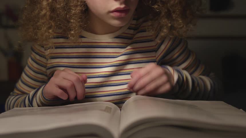 Girl Studying Science