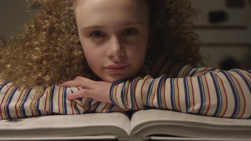 Girl Studying Science