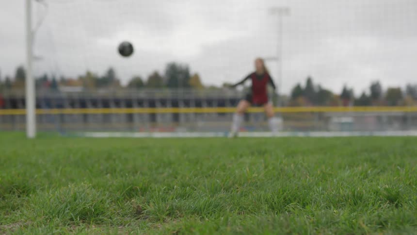 Girls At Soccer Practice