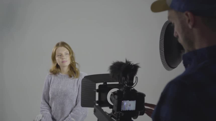 Filmmakers Shooting In A Studio
