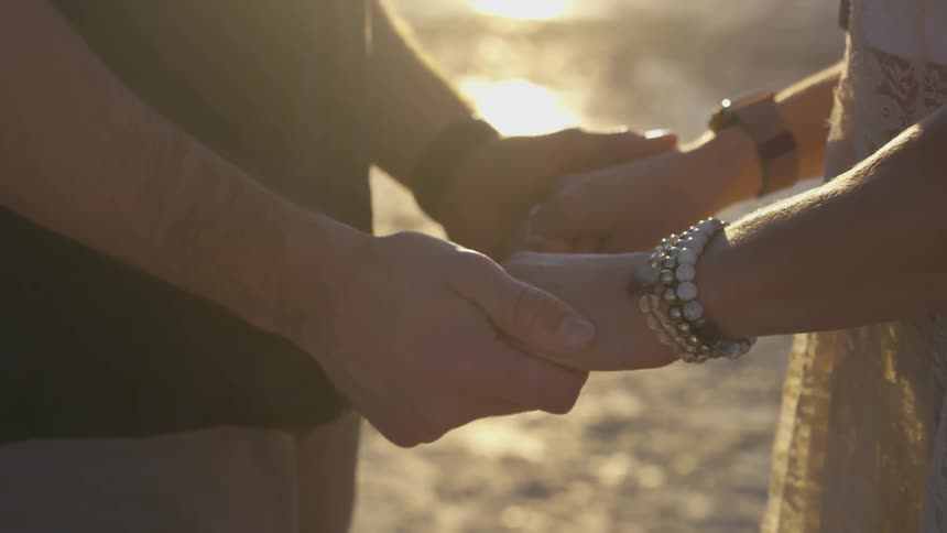 Couple Dancing In The Desert