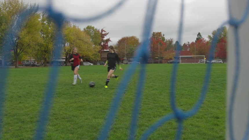 Girls At Soccer Practice