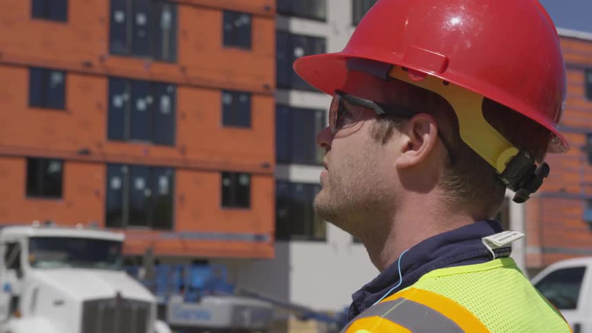 Construction Worker On Site