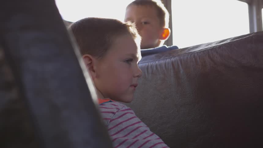 Kids On School Bus