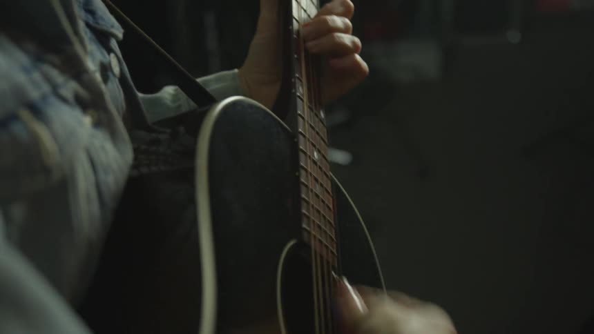 Friends Playing Instruments In Studio