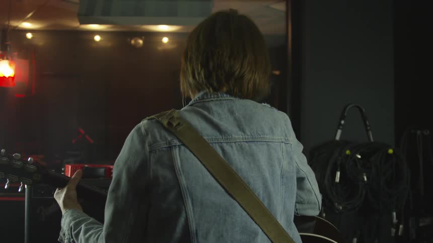 Friends Playing Instruments In Studio