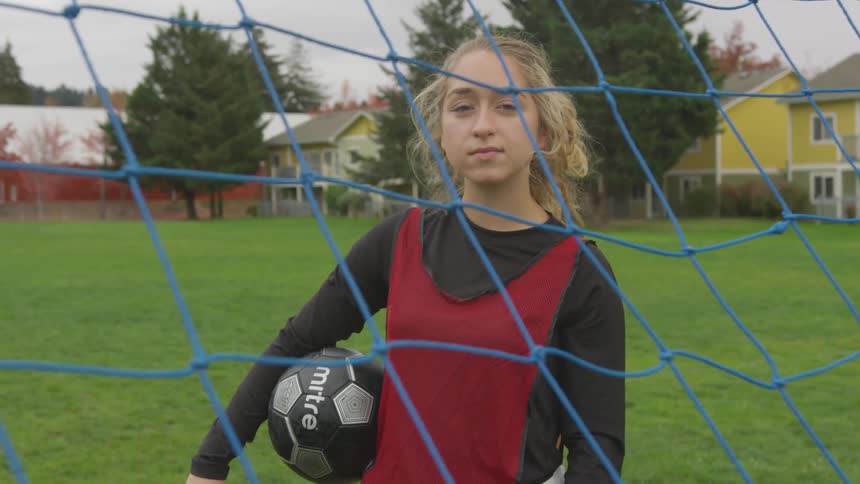 Girls At Soccer Practice