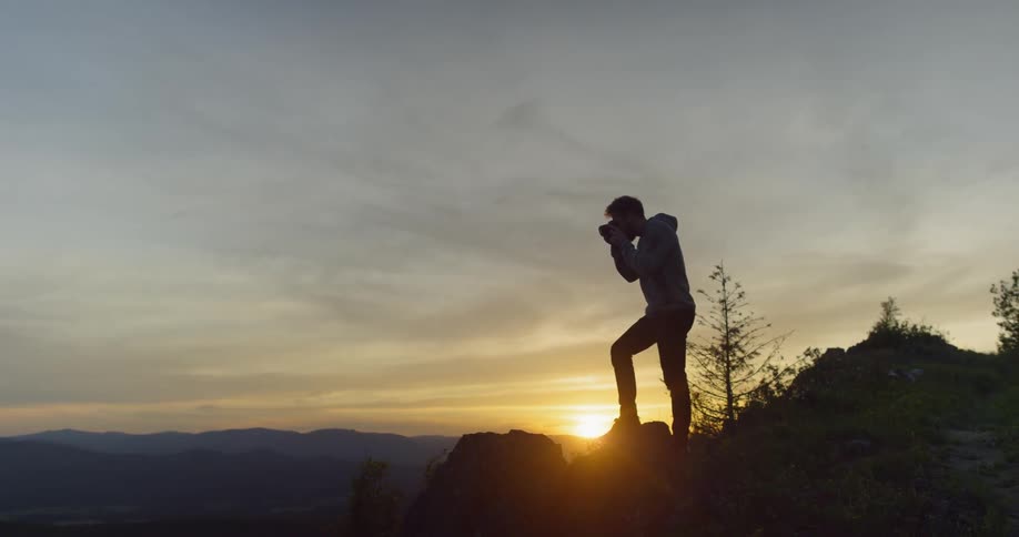 Man Traveling In Montana