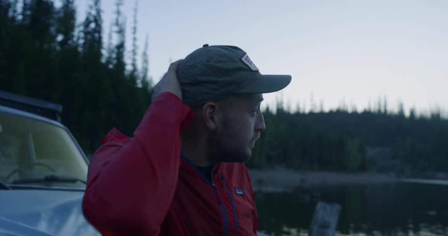 Man Traveling In Montana