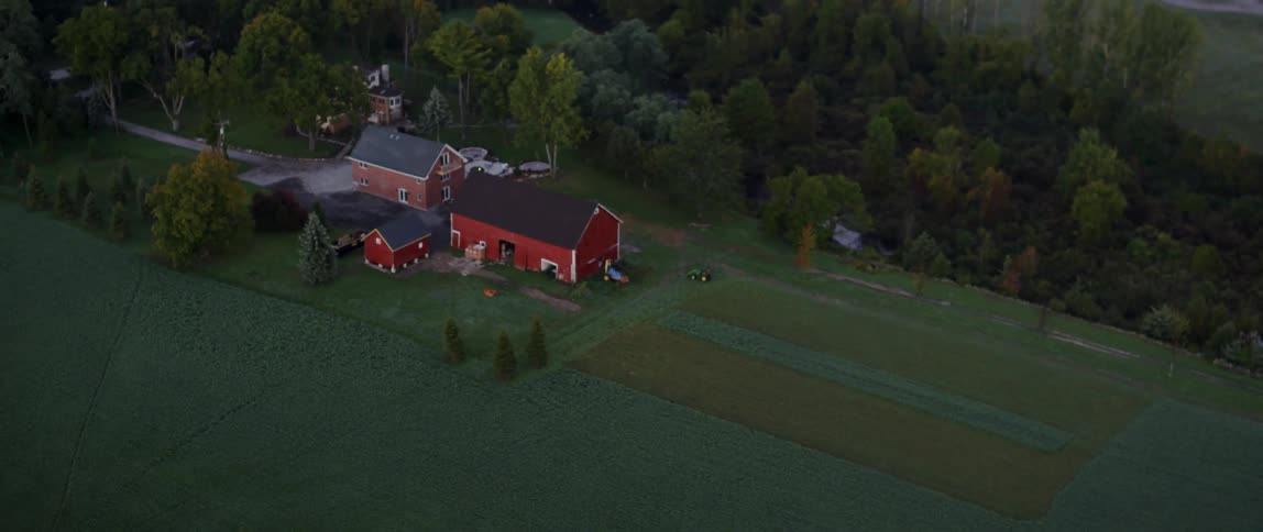 A country house at green countryside
