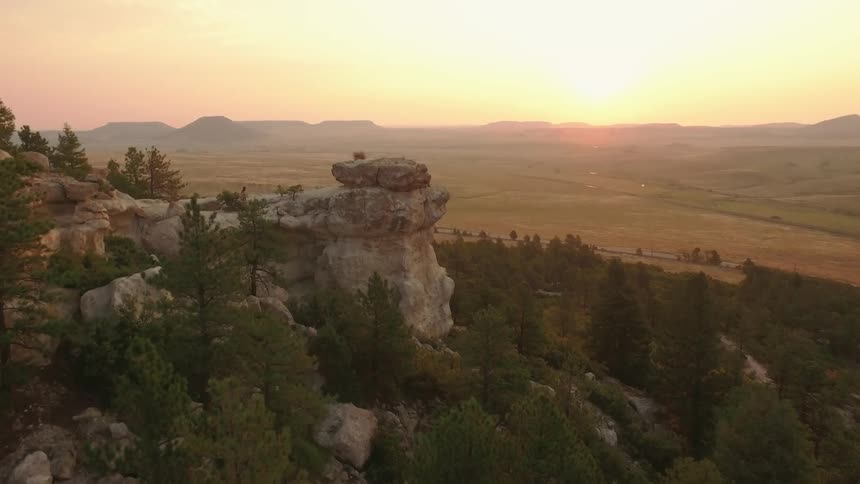 Sunset on the horizon
