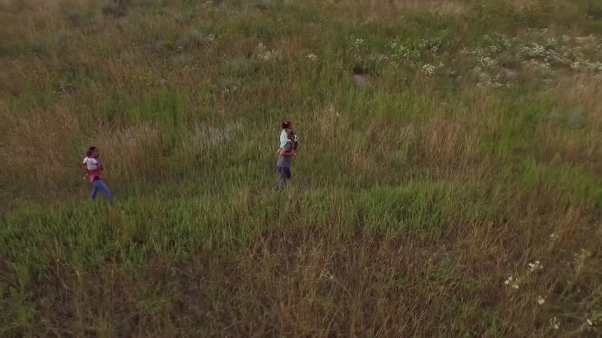 People are hiking