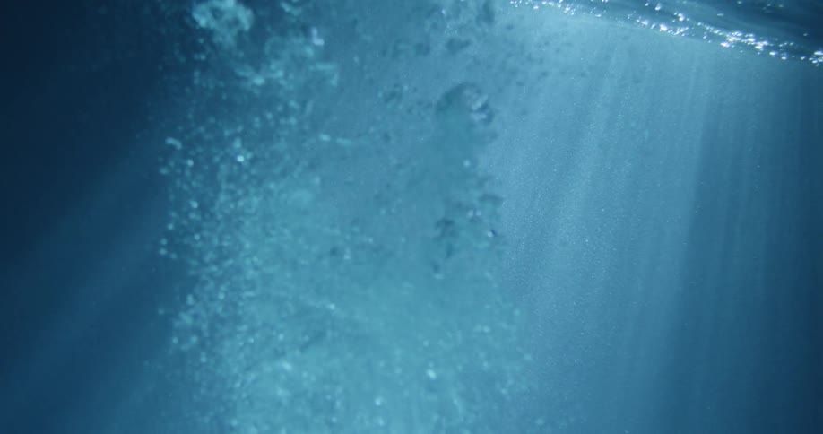 Man Floating Underwater