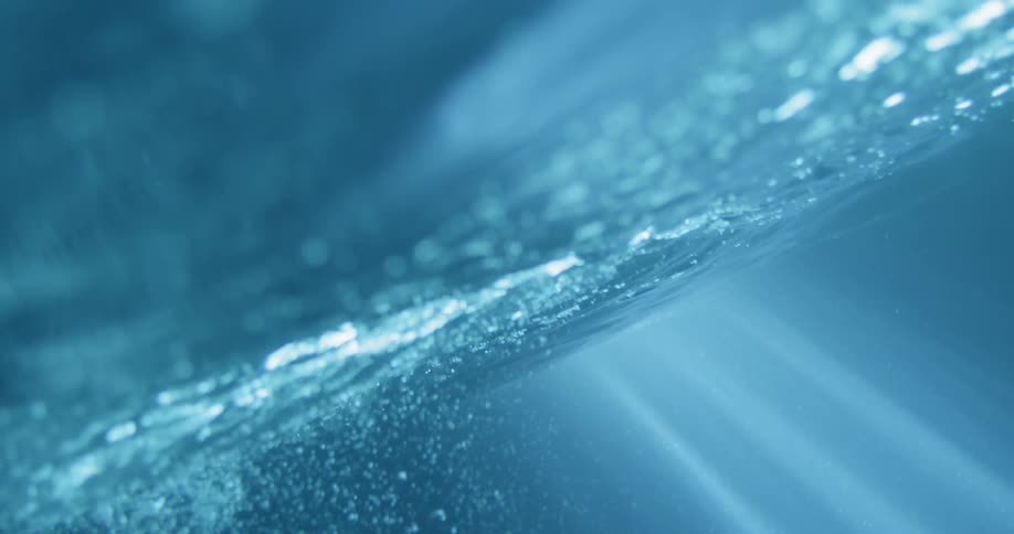 Man Floating Underwater