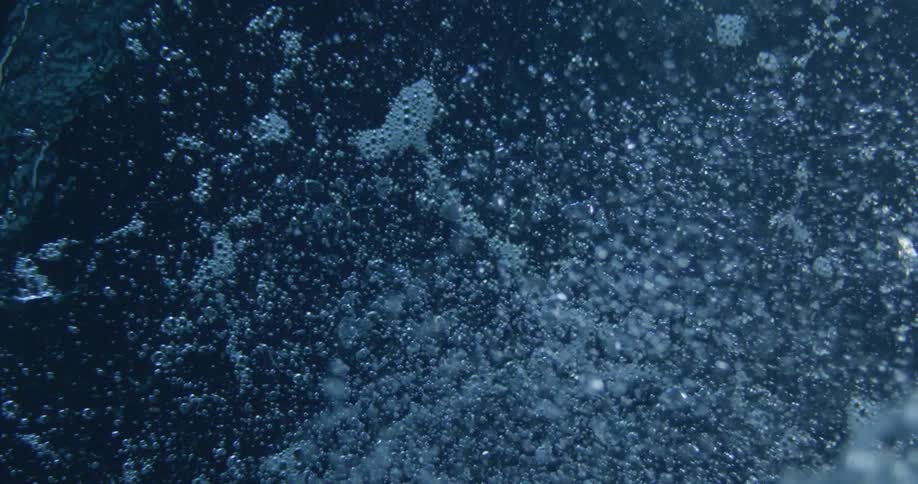 Man Floating Underwater