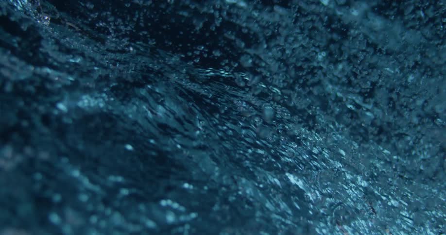 Water droplets are moving fast