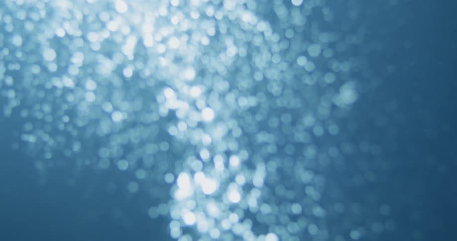 Bubbles are rising under water