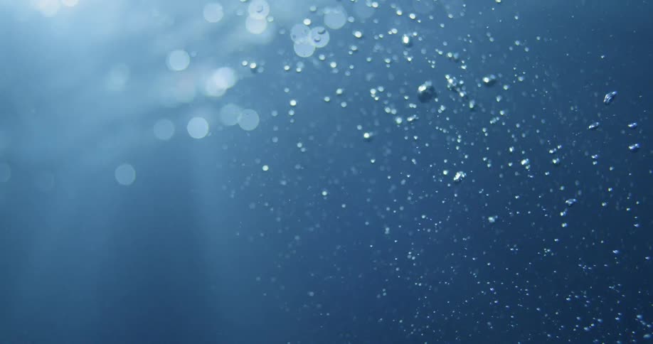 Man Floating Underwater