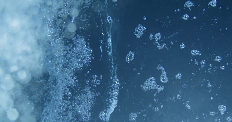 Man Floating Underwater