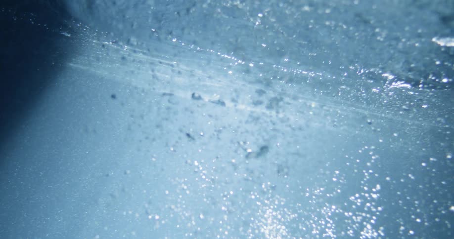 Man Floating Underwater