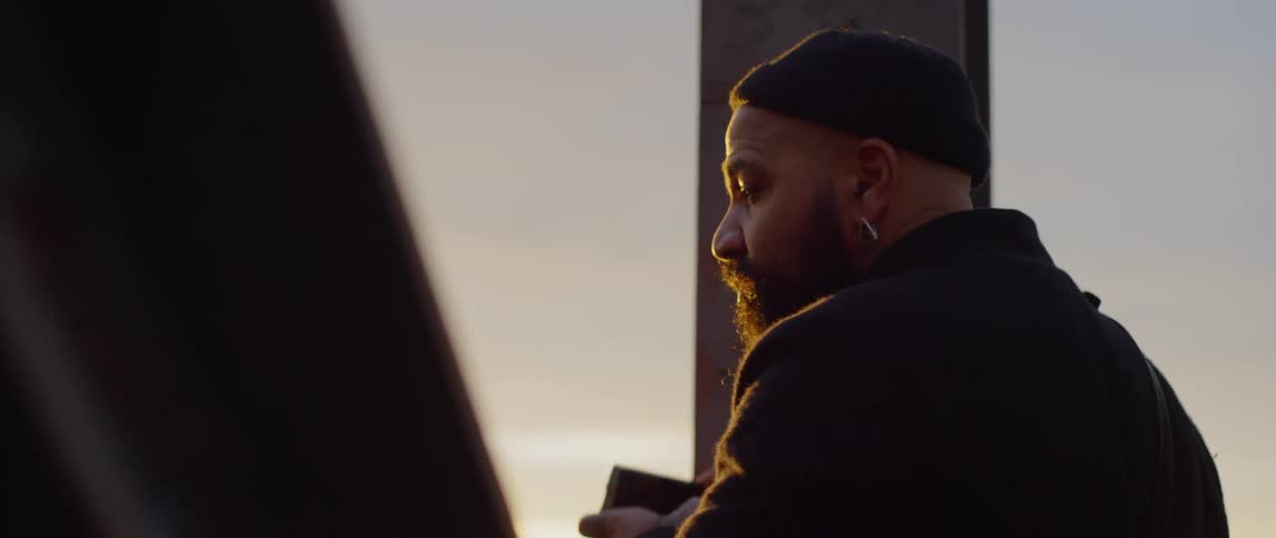 A man taking photos outside