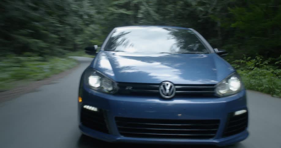 Car Driving On Forest Roads