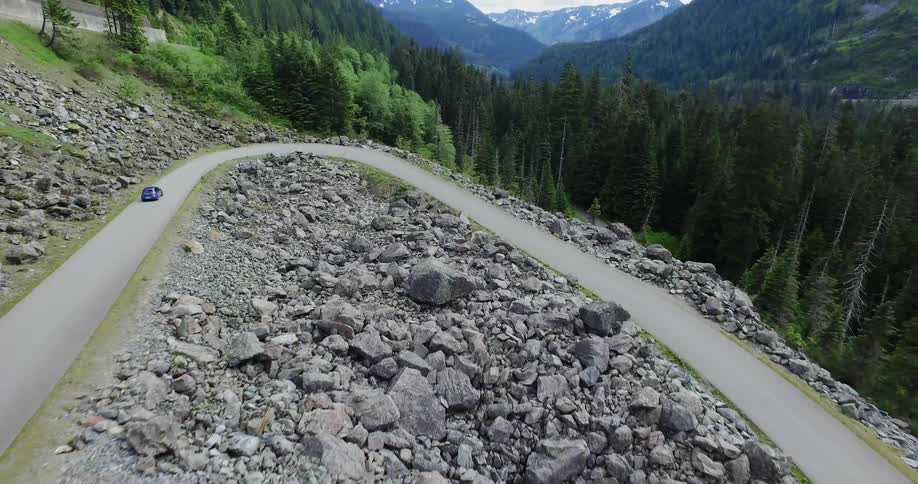 Car Driving On Forest Roads