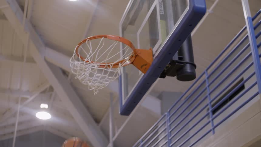 A person playing basketball