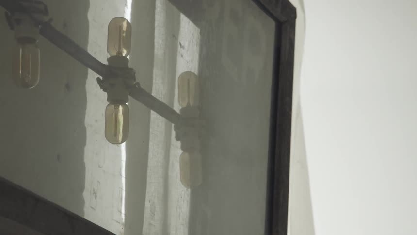 A close up view of a glass window