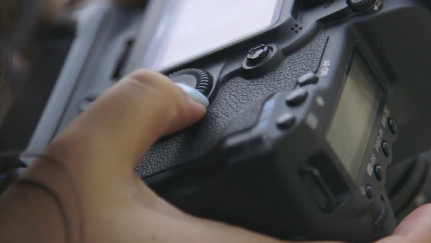 A person using a camera