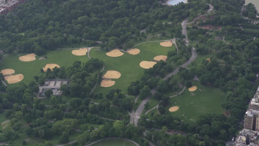 Arial view of a golf course