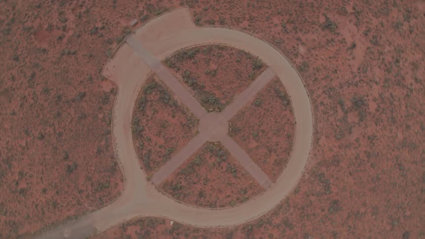 Alien imprint on the ground