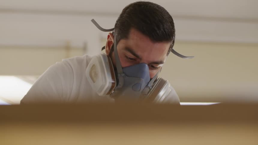 A man wearing a mask