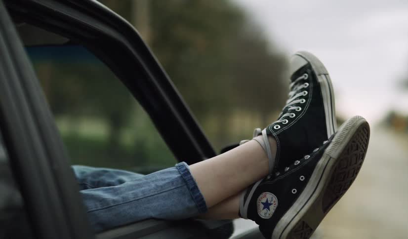 Man And Woman Talking In Car