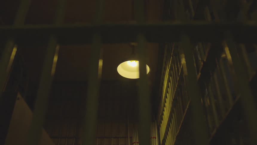 A light is turning on in a room