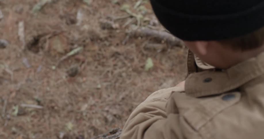 A person holding a compass