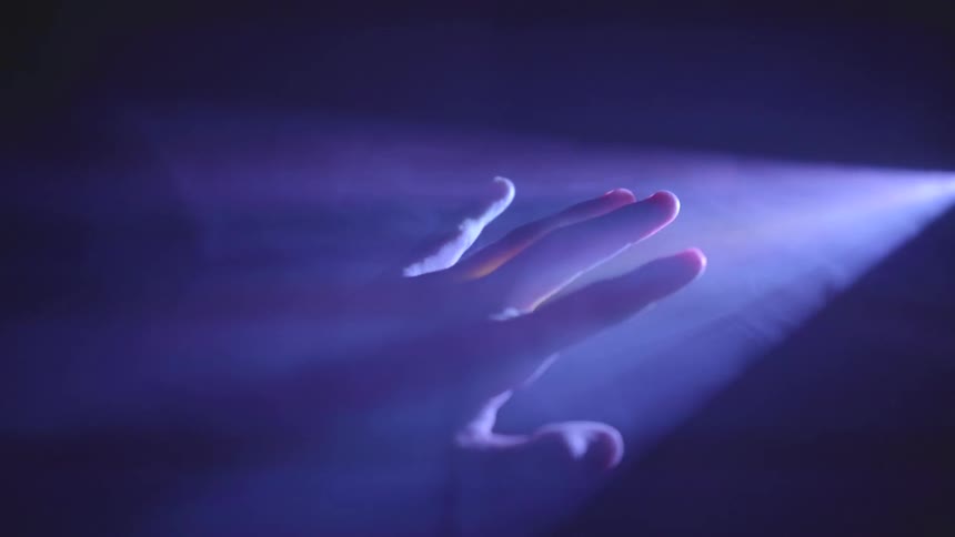 Abstract Hand In Projector