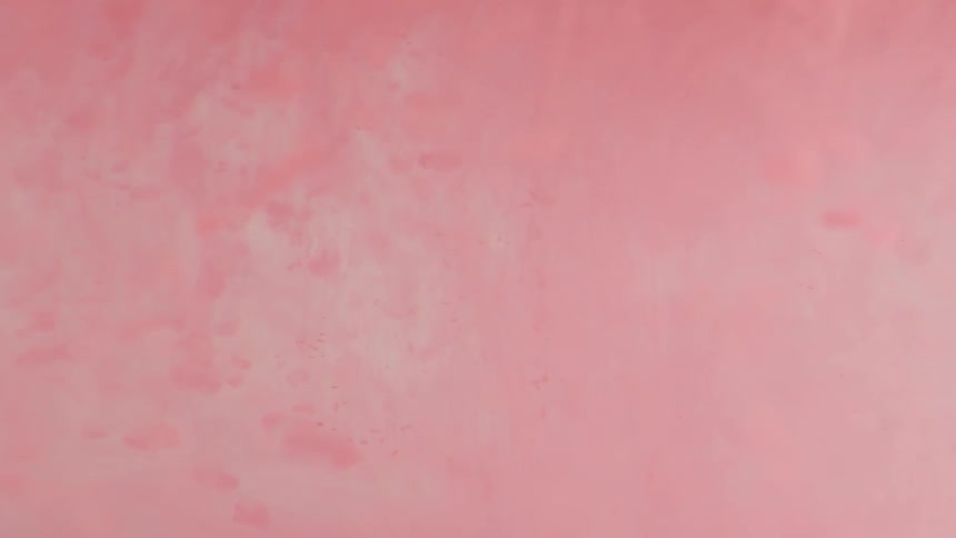Pink abstract artwork is displayed
