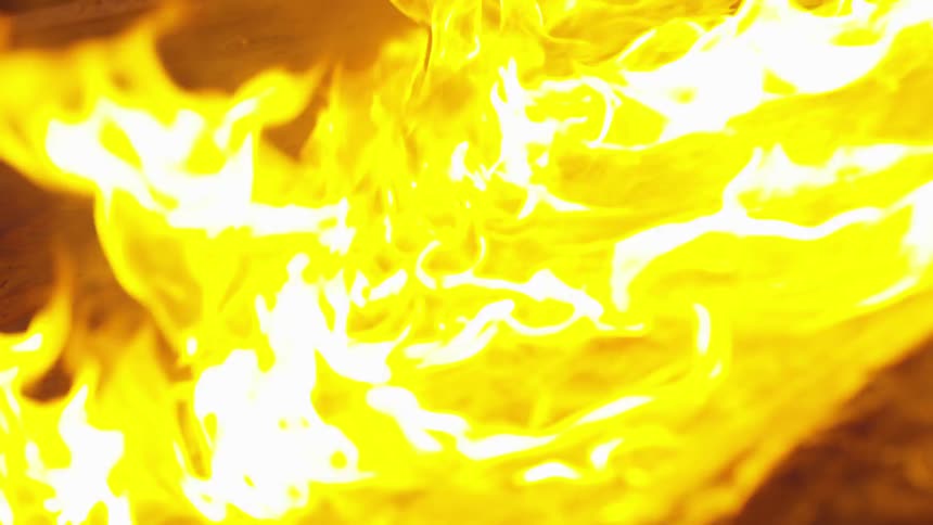 Fire burning across the ground
